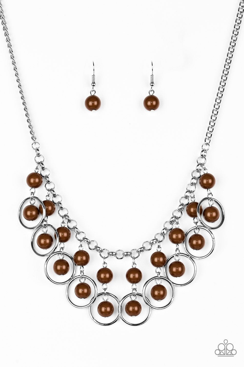 Paparazzi Necklace ~ Really Rococo - Brown
