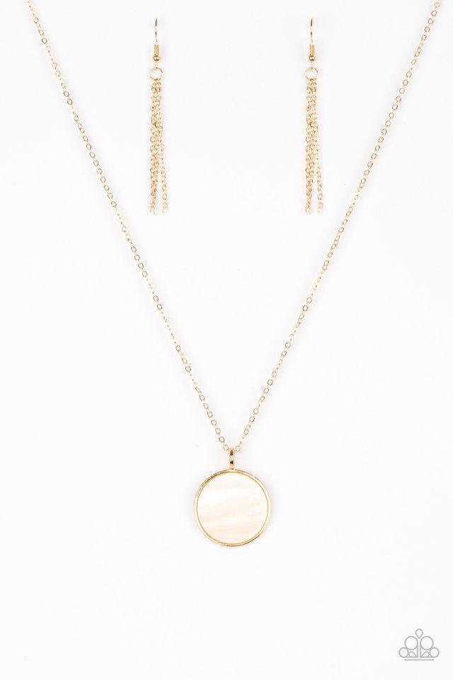 Paparazzi Necklace ~ Shimmering Seashores - Gold