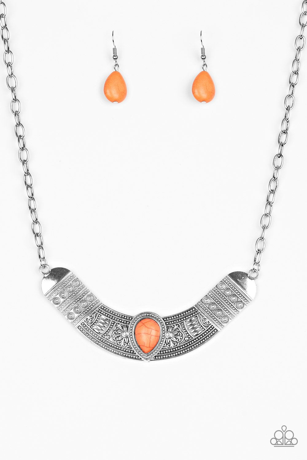 Paparazzi Necklace ~ Very Venturous - Orange
