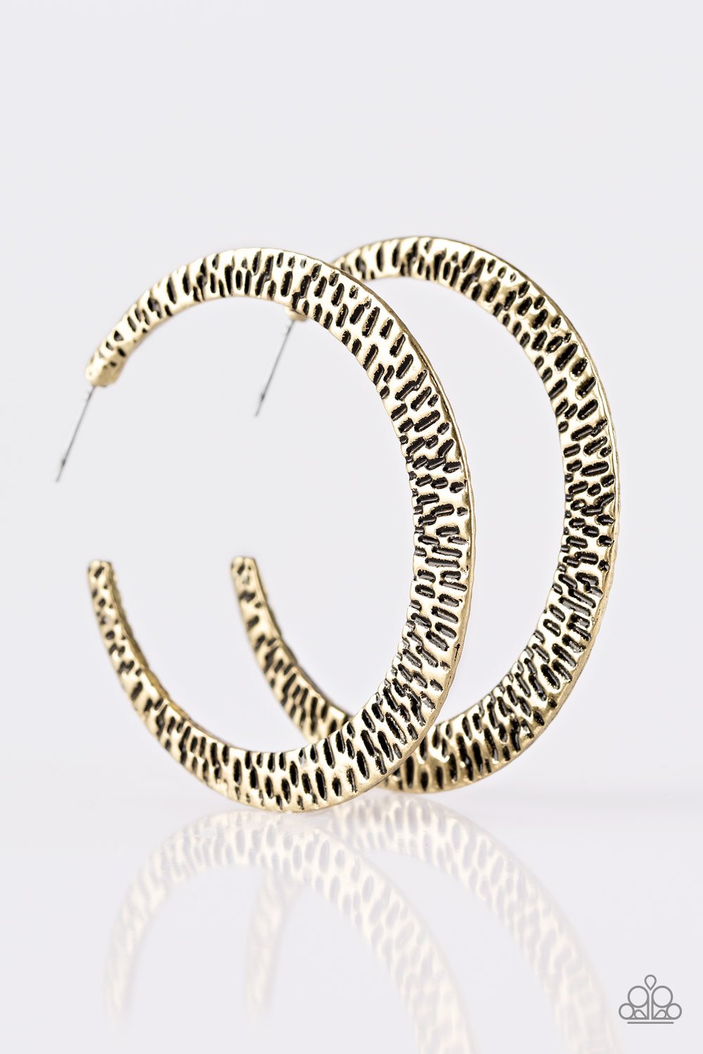 Paparazzi Earring ~ BEAST Friends Forever - Brass