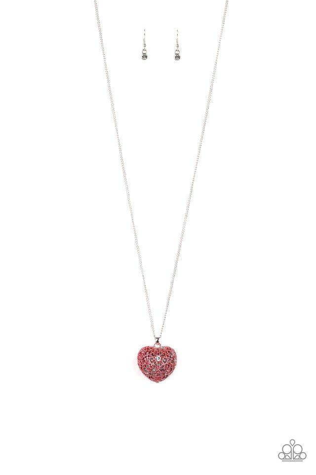 Paparazzi Necklace ~ Love Is All Around - Red