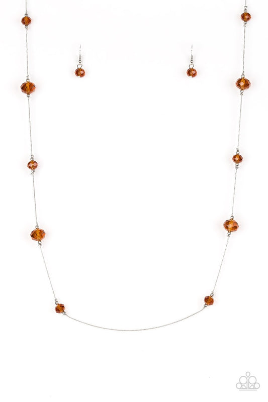 Paparazzi Necklace ~ Champagne On The Rocks - Brown