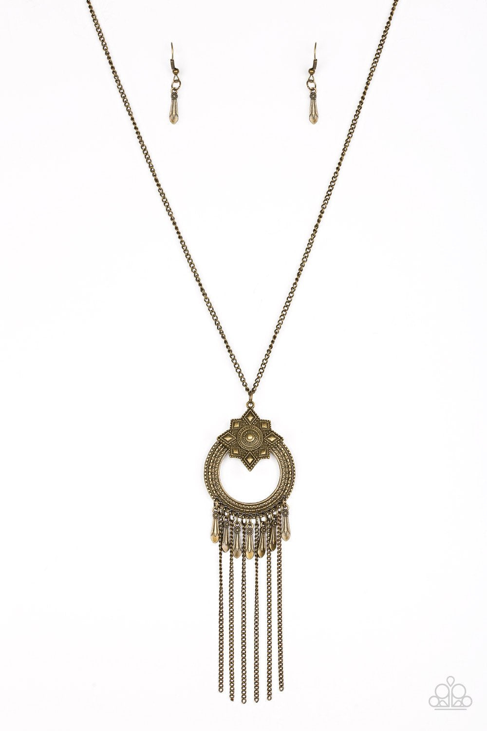 Paparazzi Necklace ~ My Main MANTRA - Brass