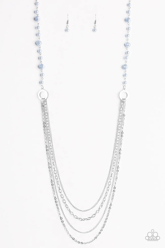 Paparazzi Necklace ~ Contemporary Cadence - Blue