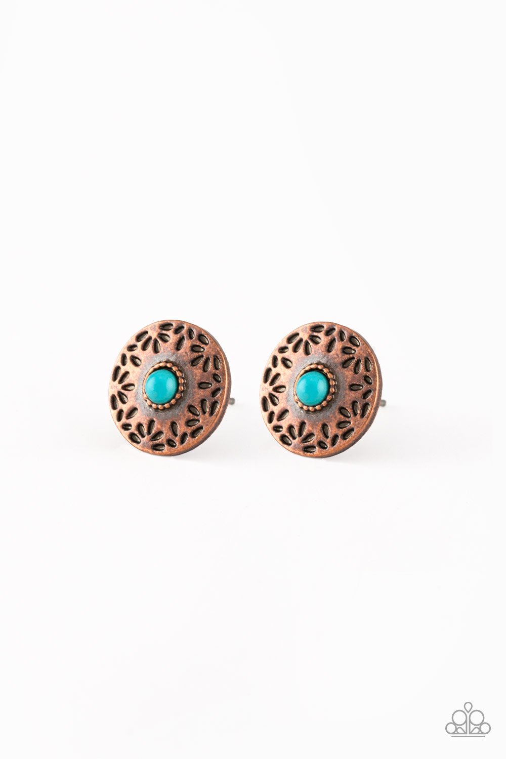 Paparazzi Earring ~ Santa Fe Fiesta - Copper
