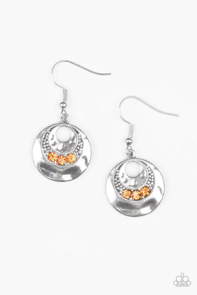 Paparazzi Earring ~ Hard CACHE - Orange