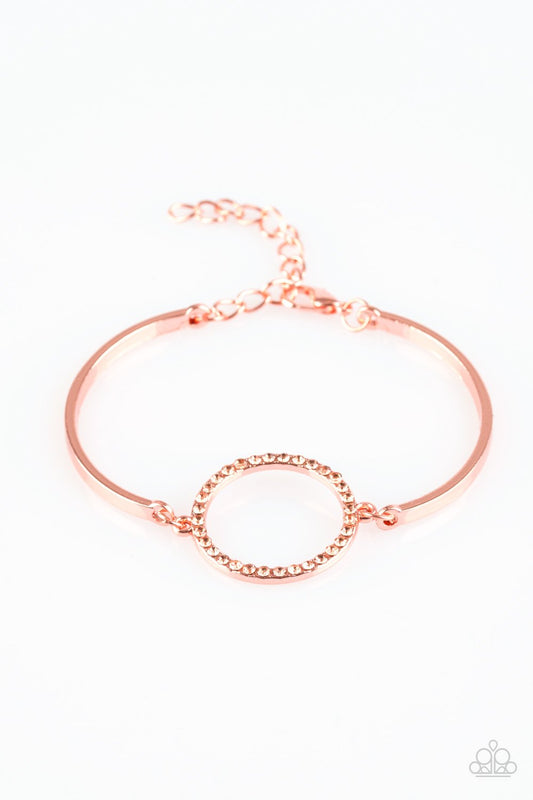 Paparazzi Bracelet ~ Center Of Couture - Copper
