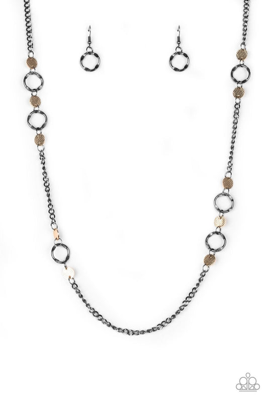 Paparazzi Necklace ~ Stylishly Steampunk - Multi