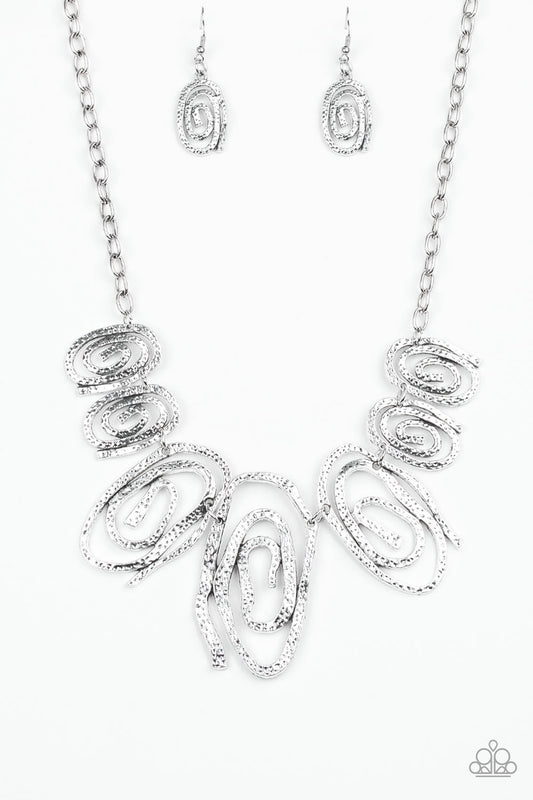 Paparazzi Necklace ~ My Cave is Your Cave - Silver