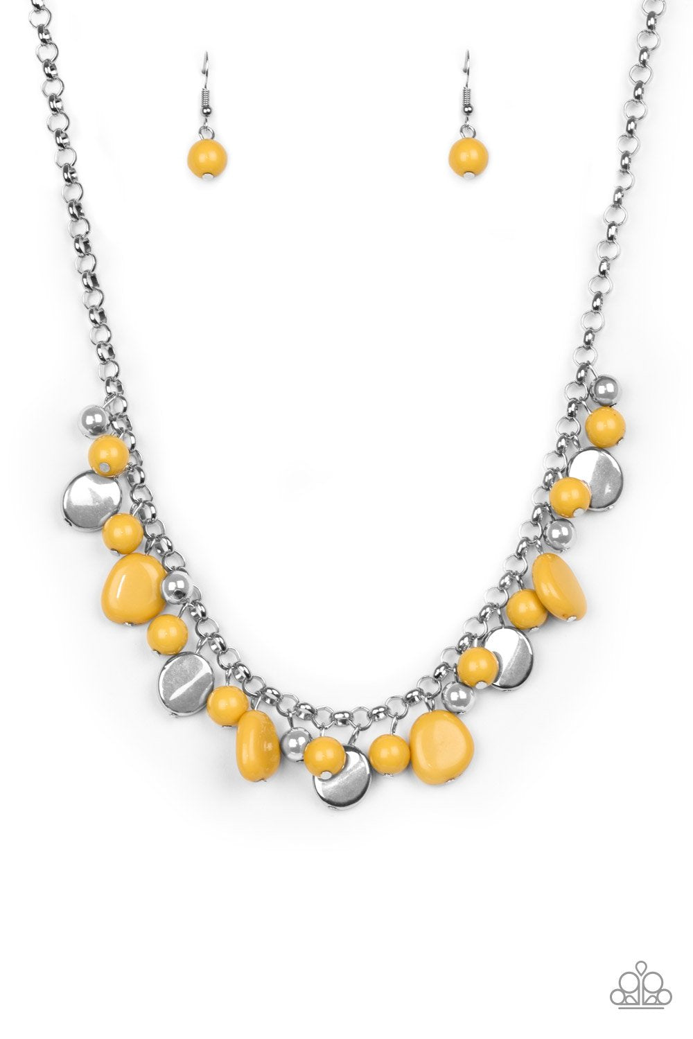 Paparazzi Necklace ~ Flirtatiously Florida - Yellow
