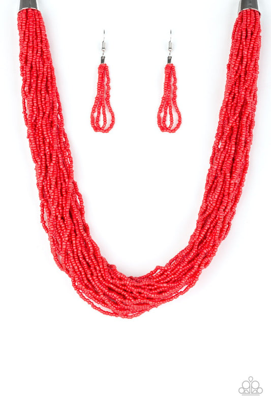 Paparazzi Necklace ~ The Show Must CONGO On! - Red