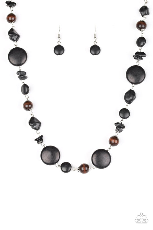 Paparazzi Necklace ~ Canyon Collection - Black