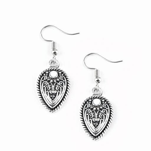 Paparazzi Earring ~ Distance PASTURE - White