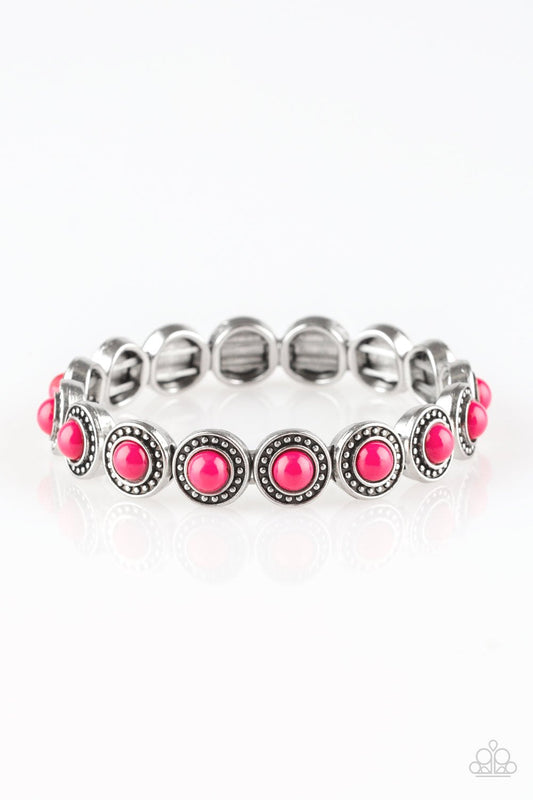 Paparazzi Bracelet ~ Globetrotter Goals - Pink