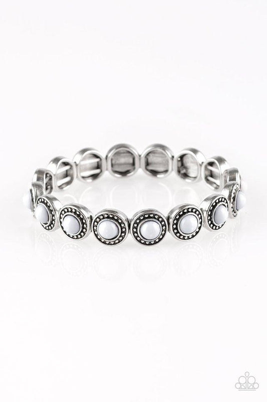 Paparazzi Bracelet ~ Globetrotter Goals - Silver