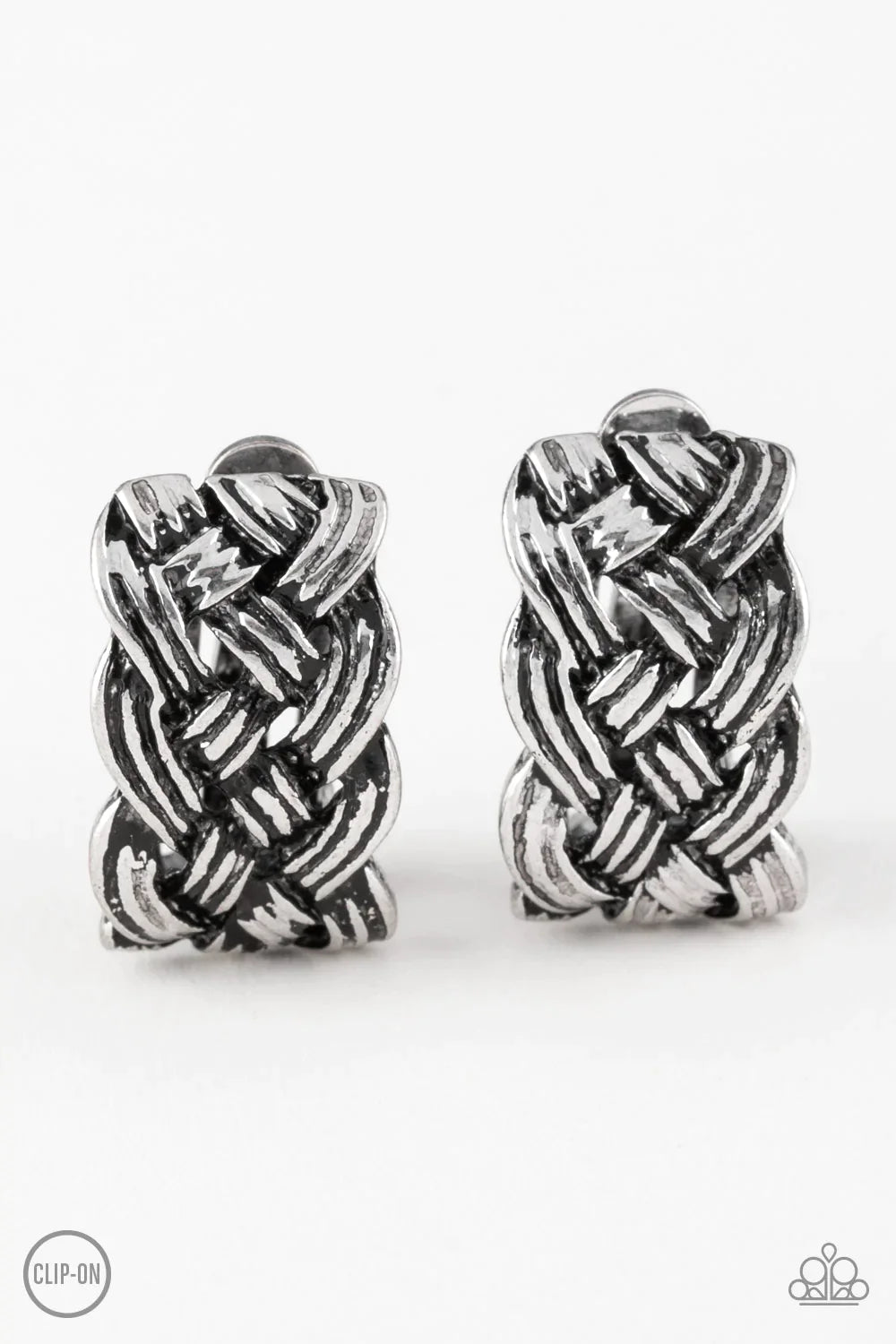 Paparazzi Earring ~ Urban Ulterior - Silver