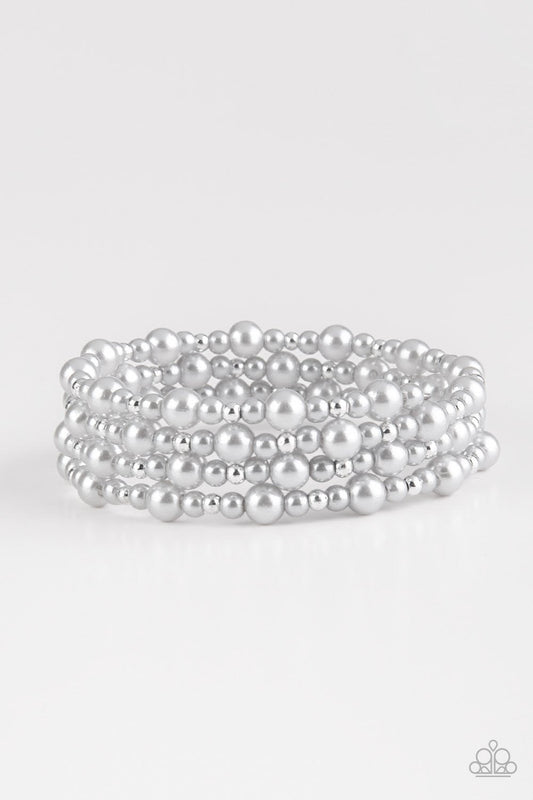 Paparazzi Bracelet ~ Classic Confidence - Silver