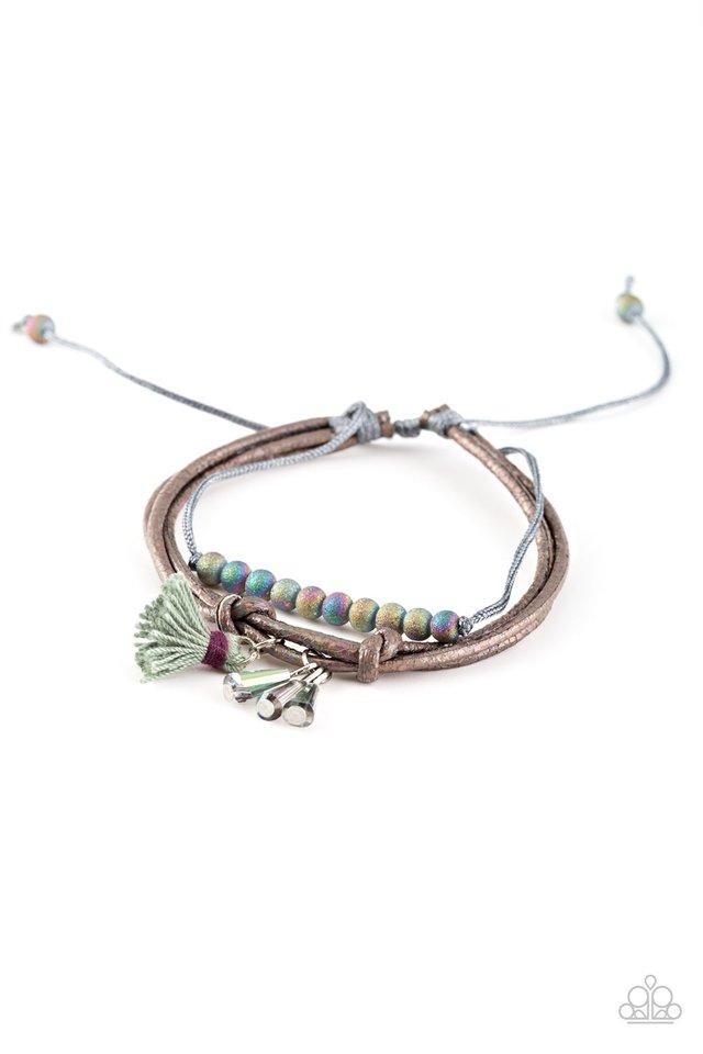 Paparazzi Bracelet ~ Trendsetting Technicolor - Silver