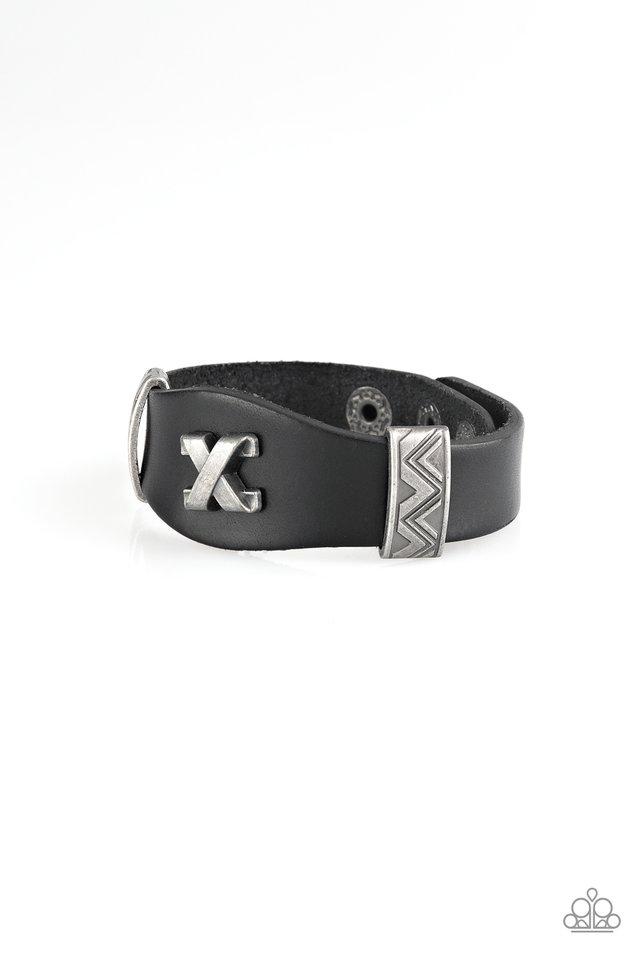 Paparazzi Bracelet ~ Tread Carefully - Black