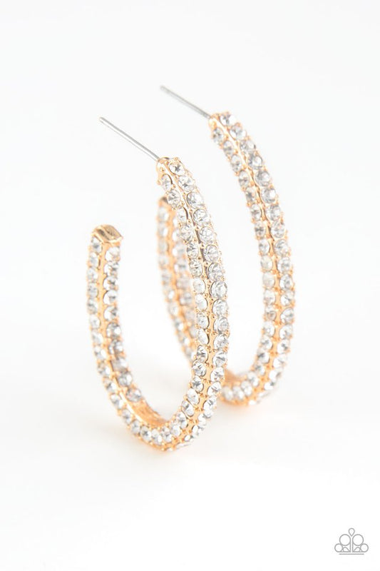 Big Winner - Gold - Paparazzi Earring Image