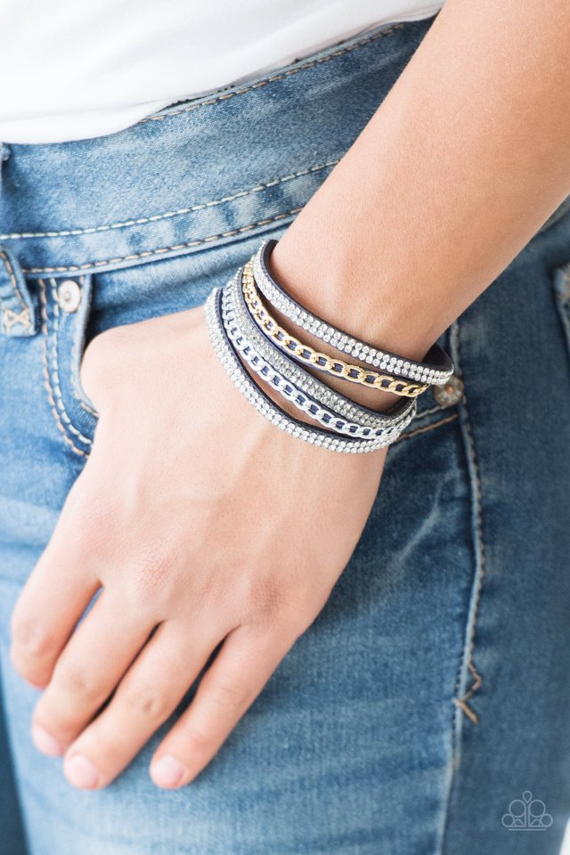 Fashion Fiend - Blue - Paparazzi Bracelet Image
