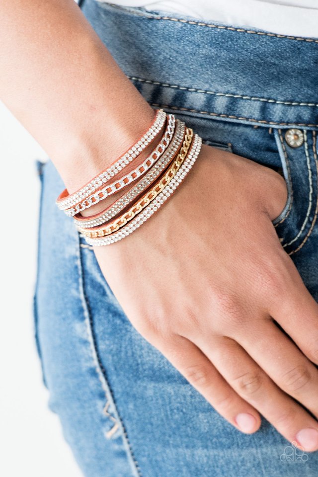 Fashion Fiend - Orange - Paparazzi Bracelet Image