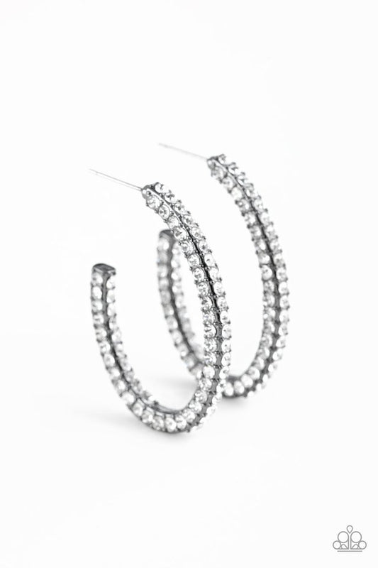 Big Winner - Black - Paparazzi Earring Image