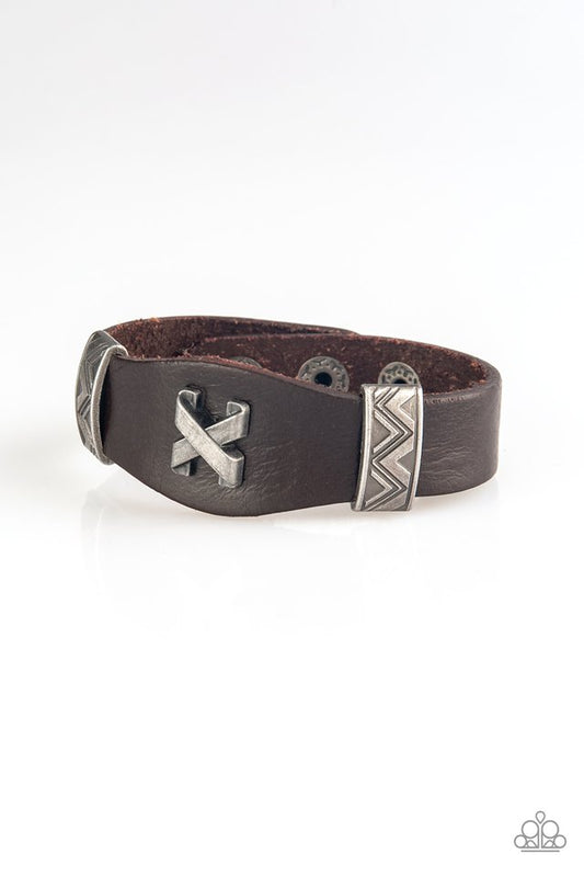 Tread Carefully - Brown - Paparazzi Bracelet Image