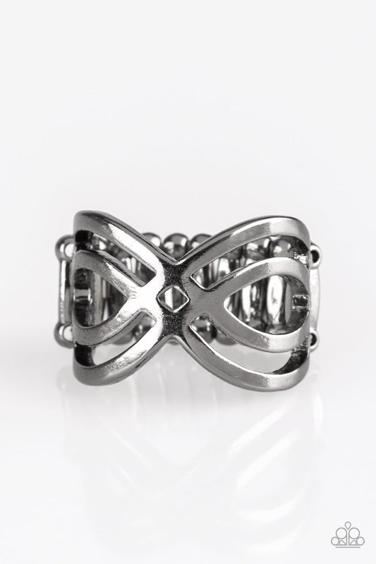 Infinite Fashion - Black - Paparazzi Ring Image