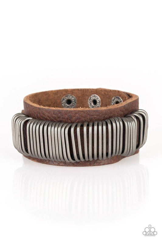 Paparazzi Bracelet ~ Boondock Bandit - Brown