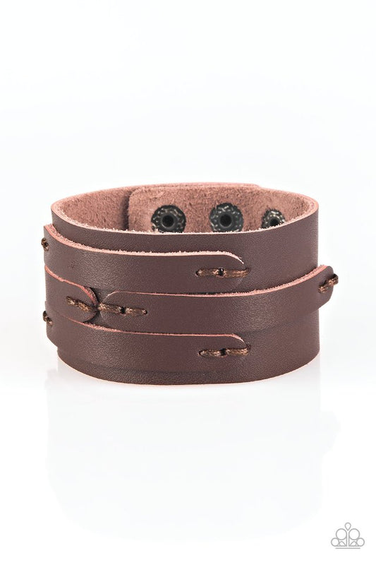 In or OUTLAW - Brown - Paparazzi Bracelet Image