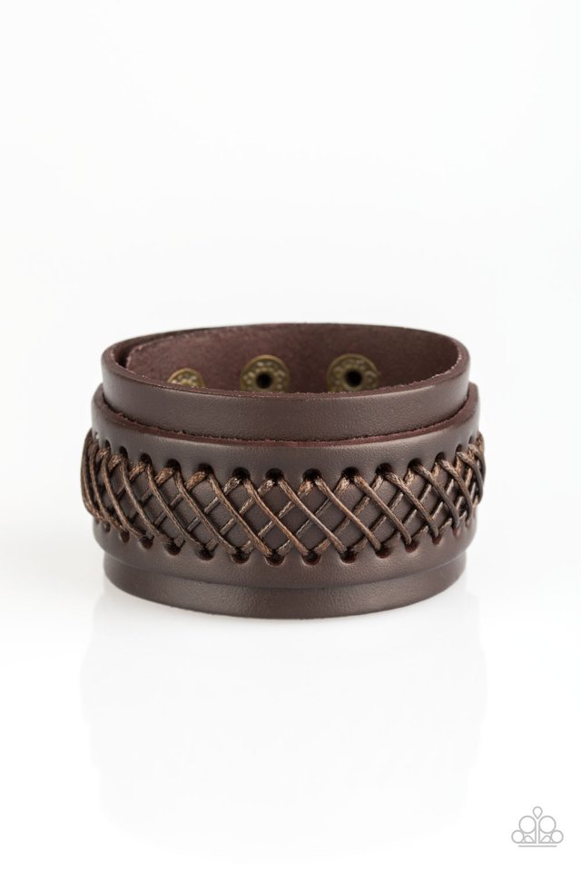 OUTLAW and Order - Brown - Paparazzi Bracelet Image