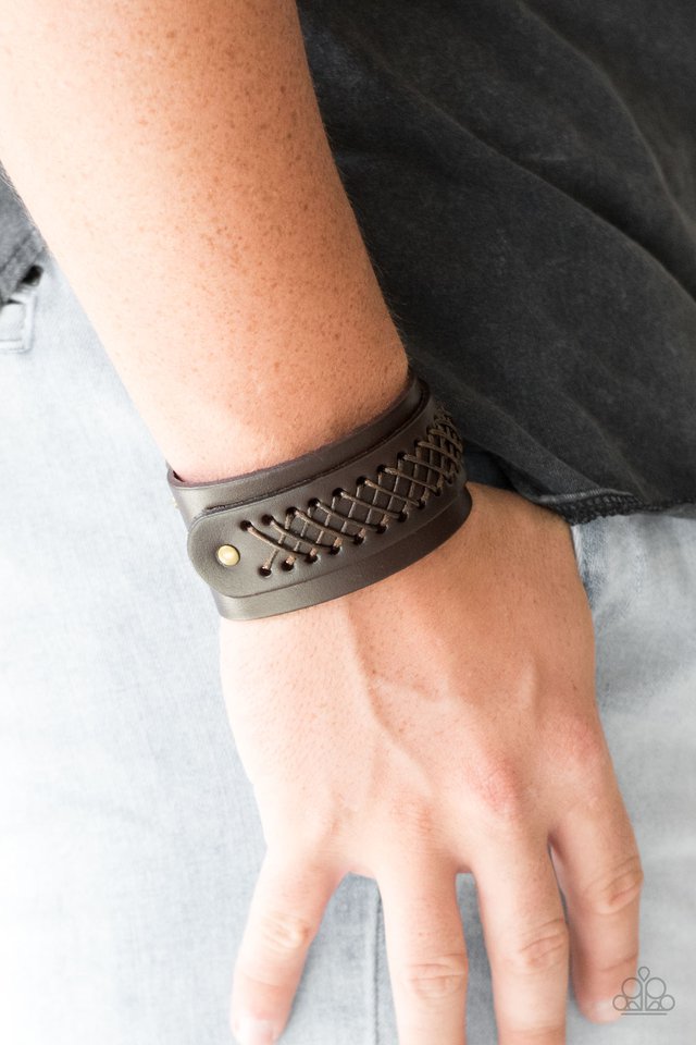 OUTLAW and Order - Brown - Paparazzi Bracelet Image