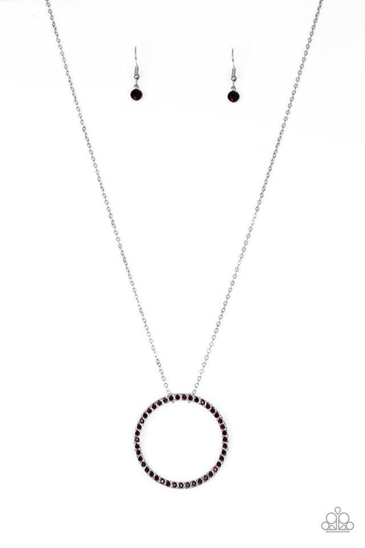 Paparazzi Necklace ~ Center Of Attention - Purple