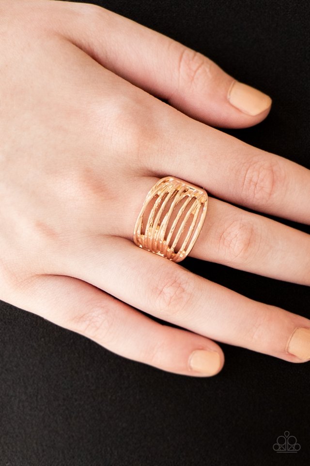 Give Me Space - Rose Gold - Paparazzi Ring Image