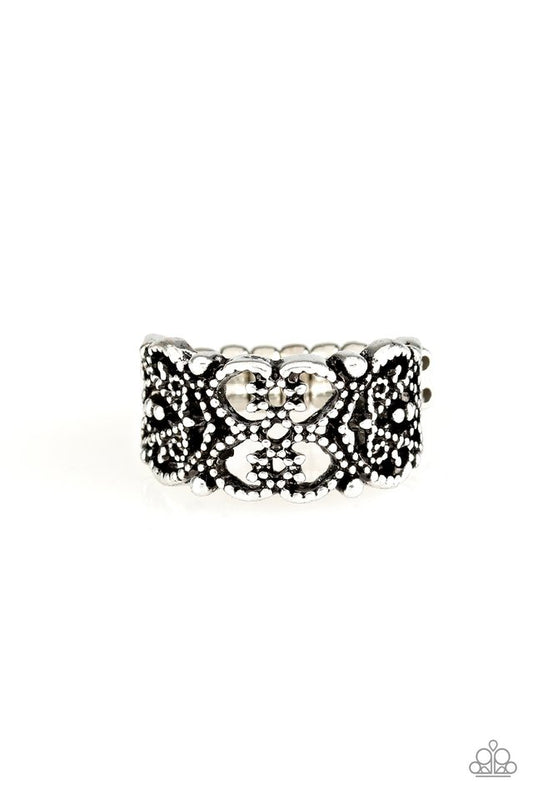 Tell Me How You Really FRILL - Silver - Paparazzi Ring Image
