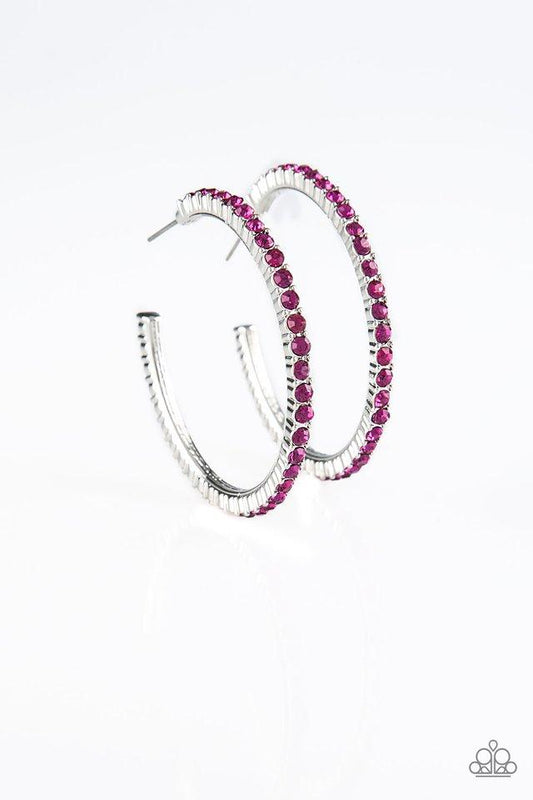 Paparazzi Earring ~ Must Be The Money - Pink