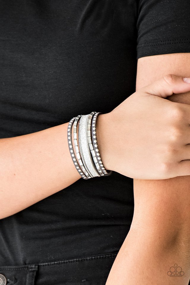 Seize The Sass - Silver - Paparazzi Bracelet Image