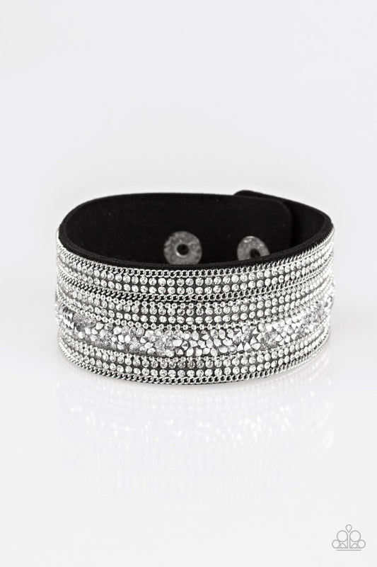 Really Rock Band - Black - Paparazzi Bracelet Image