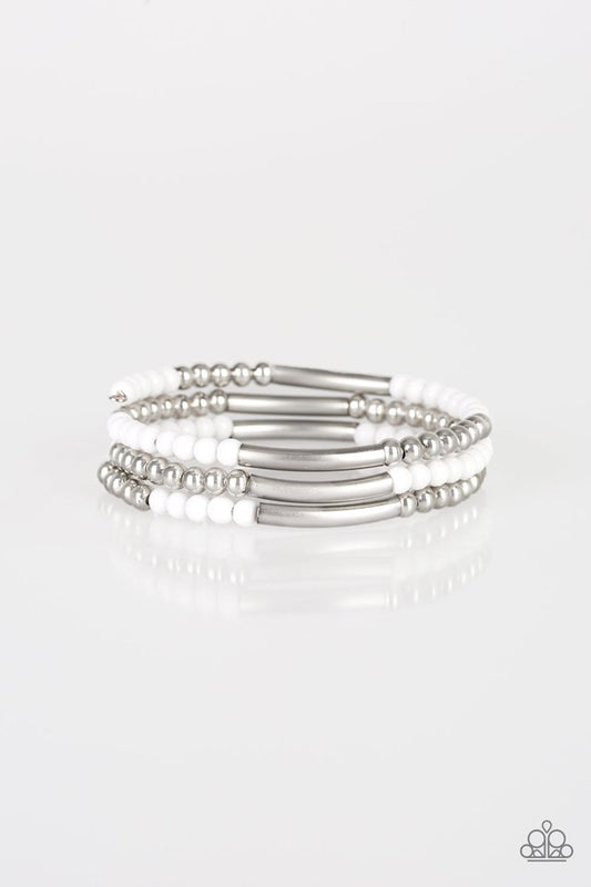 Tourist Trap - White - Paparazzi Bracelet Image