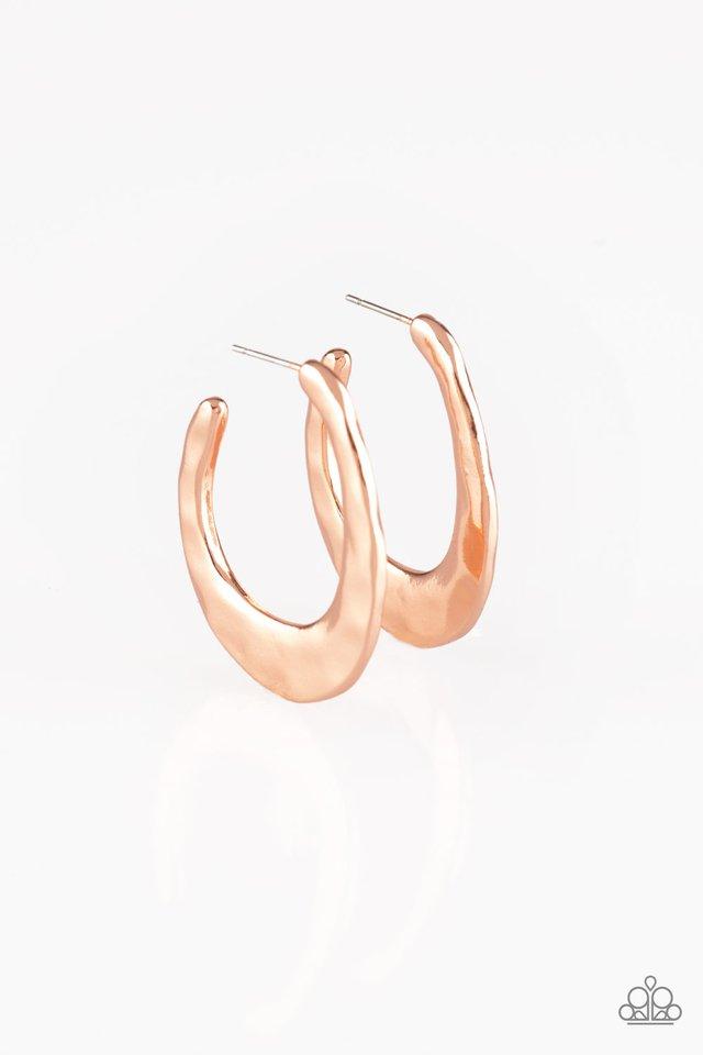 Paparazzi Earring ~ HOOP Me UP! - Copper