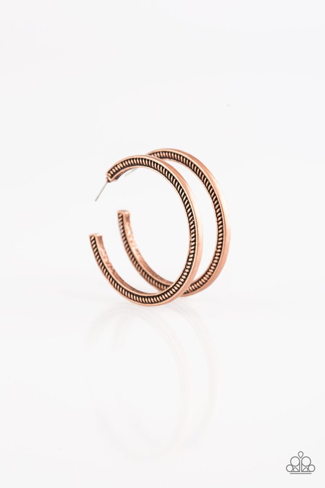 This Is My Tribe - Copper - Paparazzi Earring Image