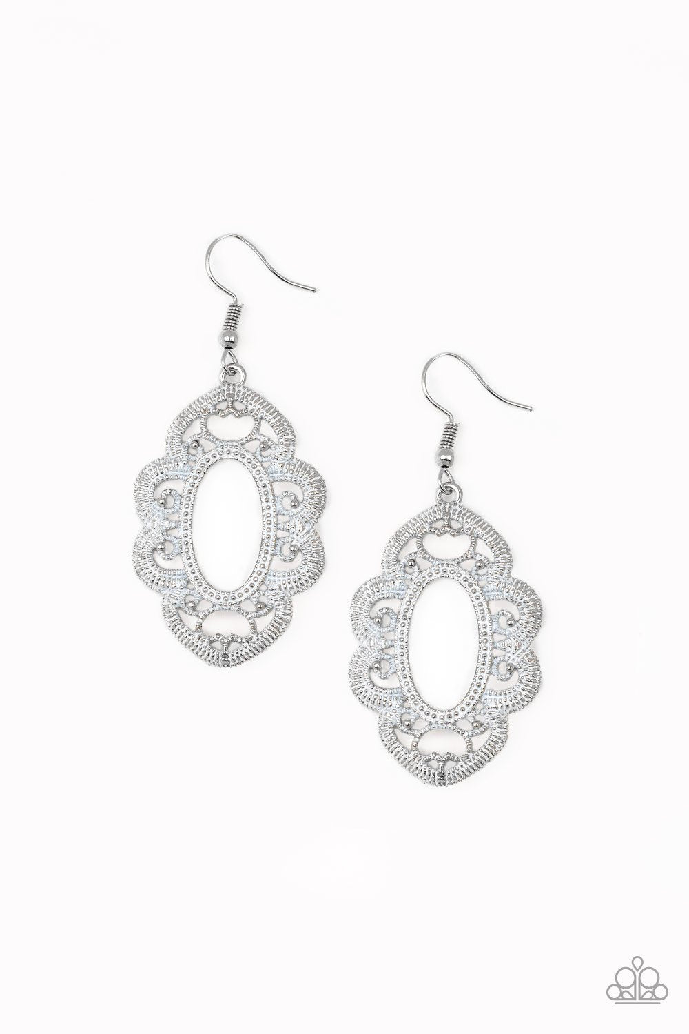 Paparazzi Earring ~ Mantras and Mandalas - White