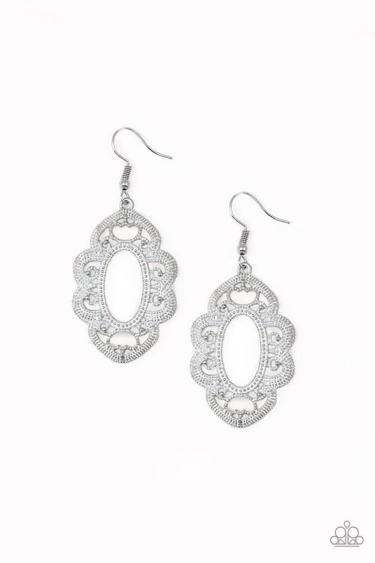 Paparazzi Earring ~ Mantras and Mandalas - White