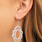 Mantras and Mandalas - White - Paparazzi Earring Image