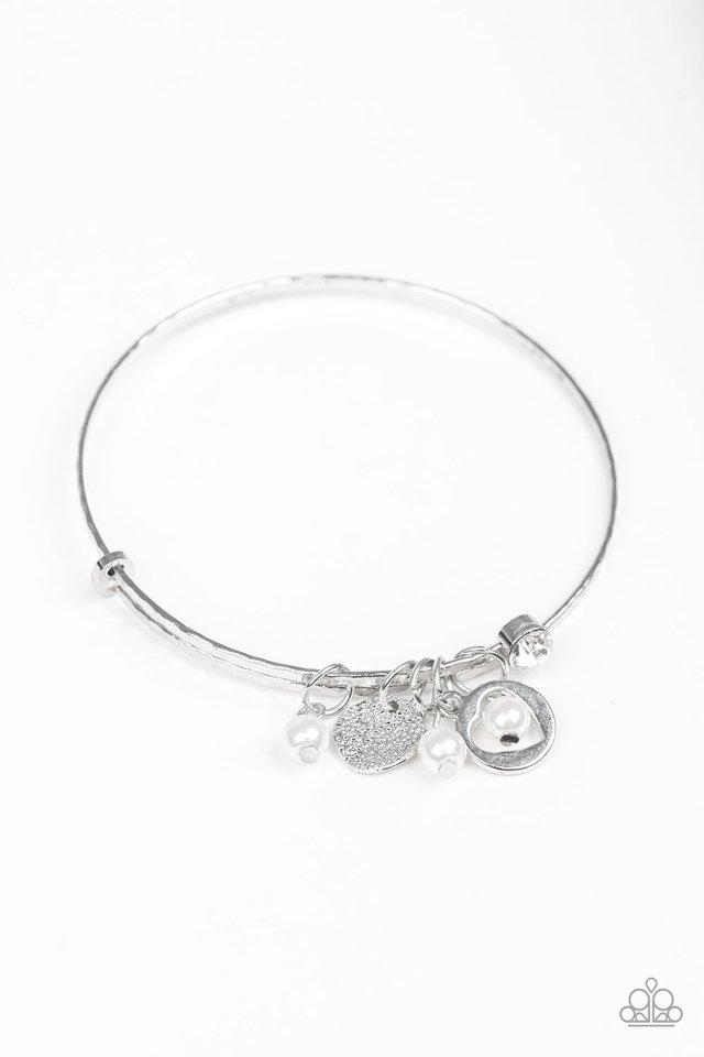 Paparazzi Bracelet ~ Truly True Love - White