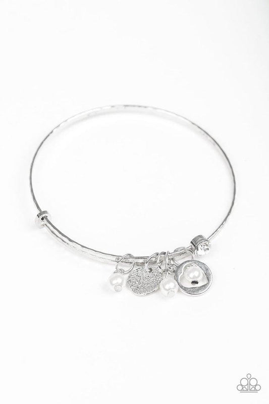 Paparazzi Bracelet ~ Truly True Love - White