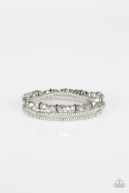 Let There BEAM Light - Silver - Paparazzi Bracelet Image