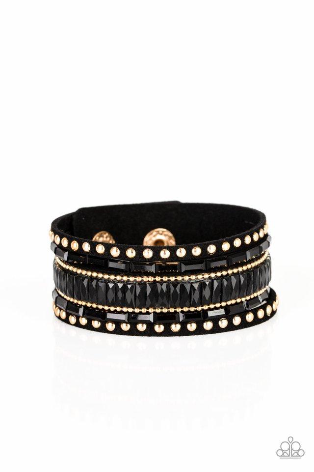 Paparazzi Bracelet ~ Rock Star Rocker - Gold