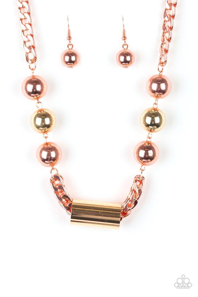 Paparazzi Necklace ~ All About Attitude - Copper